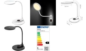 Hansa LED-Tischleuchte/Wandleuchte "Horizon", schwarz