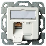 Telegärtner AMJ45 Anschlussdose, Kat.6 Class E, alpinweiß
