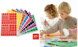 APLI kids Sticker "Quadrat", auf Bogen, Großverpackung