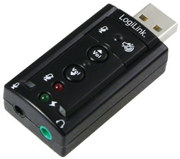 LogiLink USB 2.0 Audioadapter, 7.1 Soundeffekt