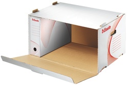 Esselte Archiv-Container Standard für Schachteln, weiß/rot