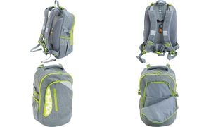 EBERHARD FABER Schulrucksack X-Style, grau/grün
