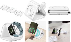LogiLink Faltbare Ladestation für iPhone/Apple Watch/AirPods