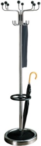 kerkmann Garderobenständer Rondo, 8 Haken, drehbar, schwarz