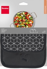 metaltex Topflappen, 2er Set, schwarz / weiß