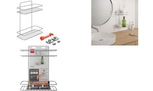 metaltex Regal Reflex LUXY & Vaccum Fix, 2 Etagen, silber