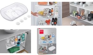 metaltex Drehplatte Loop, Kunststoff, transparent