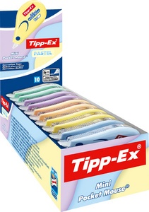 Tipp-Ex Korrekturroller Mini Pocket Mouse Pastel, 10er
