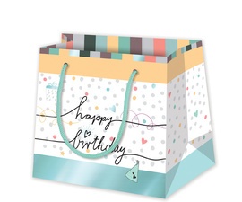 SUSY CARD Geschenktüte "Happy Eco B-day Cake", mittel