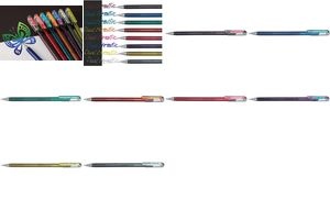 Pentel Hybrid Gel-Tintenroller "Dual Pen", violett/türkis