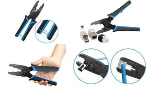 LogiLink Crimpzange für Keystone Module & RJ45, schwarz/blau