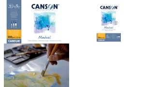 CANSON Aquarellblock "Montval", 240 x 320 mm, 300 g/qm