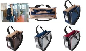 sigel Business-Filztasche Desk Sharing Bag Bicolor M, grau