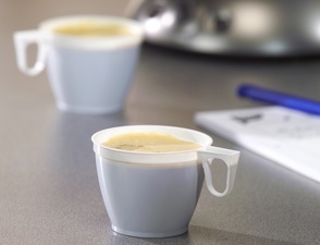 STARPAK Kunststoff-Kaffeetassen, 0,18 l, weiß, 60er