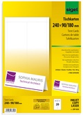sigel Tischkarte, hochweiß, 185 g/qm, 100 x 60/120 mm