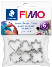 FIMO Ausstechformen für Modelliermasse, aus Metall, 6 Motive