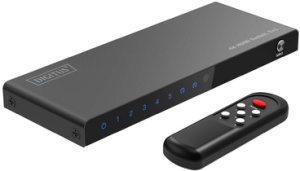 DIGITUS 4K HDMI Switch, 5x1, schwarz