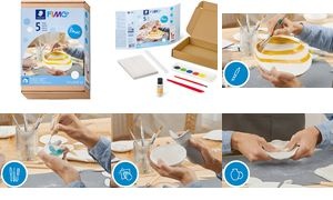 FIMO air Modelliermasse-Set Basic, lufthärtend, 5-teilig