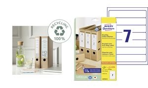 AVERY Zweckform Recycling Ordnerrücken-Etiketten, 38 x 192mm