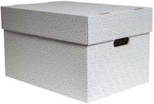 SMARTBOXPRO Aufbewahrungsbox, klein, weiß/grau