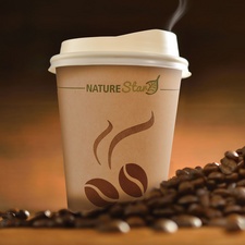 NATURE Star Papier-Kaffeebecher "Mocca", 0,3 l, braun