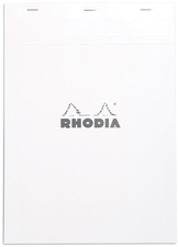 RHODIA Notizblock No. 18, DIN A4, kariert, weiß