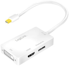 LogiLink Adapter, Mini DisplayPort Stecker - DVI-Kupplung +