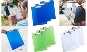 RAPESCO Klemmbrett, DIN A4, PP, transparent-blau