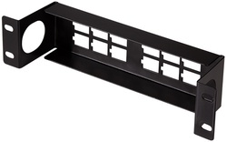 LogiLink 10" Keystone Patch Panel, 12-Port, schwarz