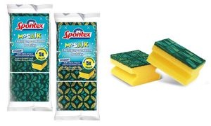 Spontex Mosaik-Schwamm, 3er Pack, sortiert