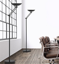 UNiLUX LED-Deckenfluter FIRST ARTICULATED, schwarz