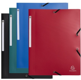 EXACOMPTA Eckspannermappe OPAK, DIN A4, PP, farbig sortiert