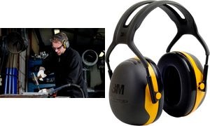 3M Peltor Komfort Kapsel-Gehörschutz X2A, schwarz/gelb
