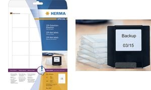 HERMA ZIP-Disketten-Etiketten SPECIAL, 59 x 50 mm, weiß