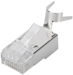 DIGITUS RJ45 Stecker für Rundkabel, Kat. 6A, geschirmt