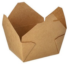 PAPSTAR Lunchbox "pure", 750 ml, braun