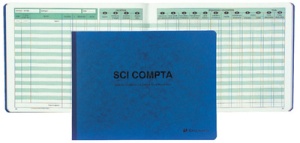 EXACOMPTA Piqûre "SCI COMPTA", 240 x 320 mm, 80 pages