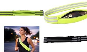 FIRST AID ONLY Reflektorgurt mit Tasche, schwarz