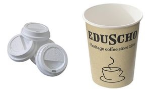 Eduscho Deckel für Hartpapier-Kaffeebecher "To Go", 0,3 l