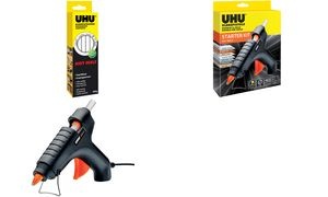 UHU Heißklebepistole HOT MELT STARTER KIT, schwarz/orange