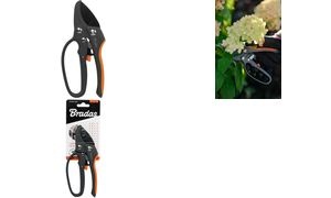 Bradas Amboss-Ratschenschere V-SERIES, anthrazit/orange