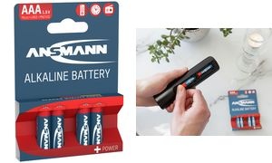 ANSMANN Alkaline Batterie "RED", Micro AAA, 4er Blister