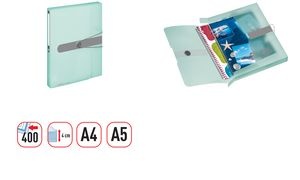 herlitz Sammelbox easy orga to go Pastell, DIN A4, minze-