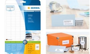 HERMA Universal-Etiketten PREMIUM, 25,4 x 16,9 mm, weiß