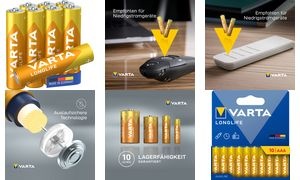 VARTA Alkaline Batterie "LONGLIFE", Micro AAA, 10er