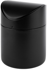APS Tisch-Abfallbehälter SNAP, aus Edelstahl, schwarz matt