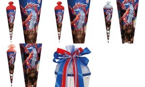 ROTH Motiv-Schultüte "Robo Drache", eckig, 850 mm, Folie