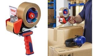 tesapack Handabroller LowNoise für Verpackungsklebeband
