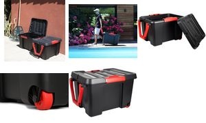 EDA Aufbewahrungsbox STOCK'R, 120 Liter, schwarz