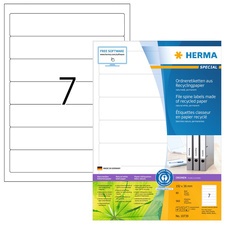 HERMA Ordnerrücken-Etiketten Recycling, 192 x 38 mm, 80 Bl.